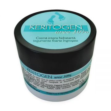 Crema Intens Hidratanta pentru Tegumente Foarte Ingrosate Keritogen Uree 30% Herbagen, 50 g