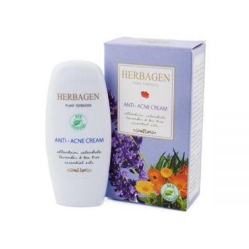 Crema Antiacnee cu Alantoina, Ulei de Galbenele si Lavanda Herbagen, 50 g