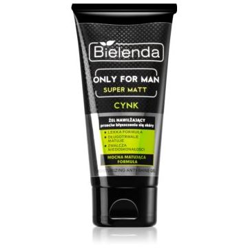 Bielenda Only for Men Super Mat gel hidratant pentru piele lucioasa cu pori dilatati