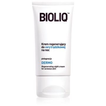 Bioliq Dermo crema regeneratoare de noapte pentru ten acneic