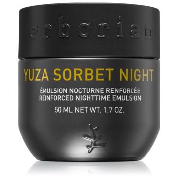 Erborian Yuza Sorbet emulsie pentru noapte ce ofera luminozitate pentru fermitatea pielii