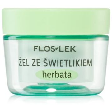 FlosLek Laboratorium Eye Care Gel pentru jurul ochilor cu un luminator și ceai verde