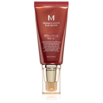 Missha M Perfect Cover crema BB cu o protectie UV ridicata