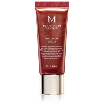 Missha M Perfect Cover crema BB cu protectie ridicata si filtru UV pachet mic