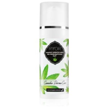 RYOR Cannabis Derma Care cremă corectoare cu cânepă pentru pielea problematica