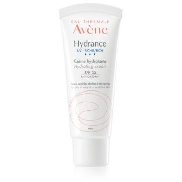 Avène Hydrance UV Rich Hydrating Cream cremă hidratantă pentru tenul sensibil SPF 30