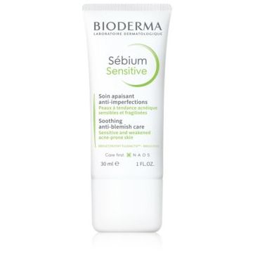Bioderma Sébium Sensitive crema intensă de hidratare și calmare pentru piele uscata si iritata in urma tratamentului antiacneic