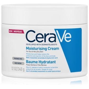 CeraVe Moisturizers Crema hidratanta pentru fata si corp pentru pielea uscata sau foarte uscata