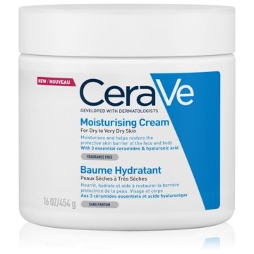 CeraVe Moisturizers Crema hidratanta pentru fata si corp pentru pielea uscata sau foarte uscata