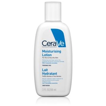 CeraVe Moisturizers Lotion loțiune hidratantă pentru corp și față pentru pielea uscata sau foarte uscata
