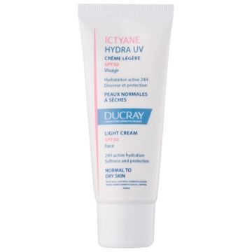 Ducray Ictyane cremă ușoară, pentru ten normal spre uscat SPF 30