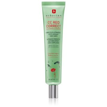 Erborian CC Red Correct cremă CC împotriva roșeții tenului SPF 25