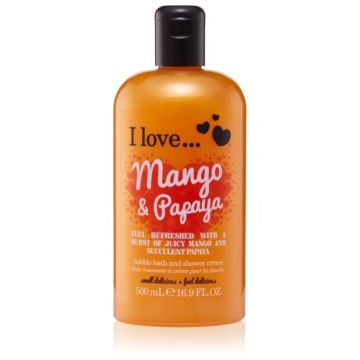 I Love Mango & Papaya cremă de duș și baie