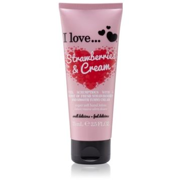 I Love Strawberries & Cream crema de maini