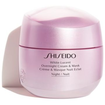 Shiseido White Lucent Overnight Cream & Mask mască și cremă de noapte hidratantă impotriva petelor