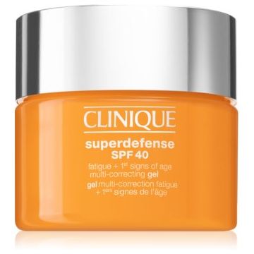 Clinique Superdefense™ SPF 40 Fatigue + 1st Signs of Age Multi Correcting Gel gel hidratant impotriva primelor semne de imbatranire ale pielii