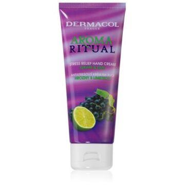 Dermacol Aroma Ritual Grape & Lime crema antistres pentru maini