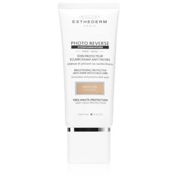 Institut Esthederm Photo Reverse Protective Anti-Dark Spots Tinted Face Care crème de protectie anti-acnee cu o protectie UV ridicata