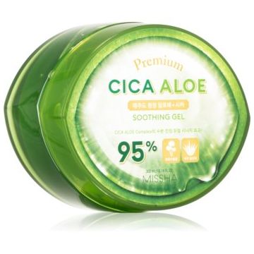 Missha Premium Cica Aloe gel hidratant cu efect de calmare cu aloe vera