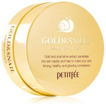 Petitfée Gold & Snail masca hidrogel pentru ochi extract de melc