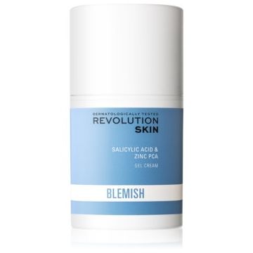 Revolution Skincare Blemish Salicylic Acid & Zinc PCA crema gel pentru hidratare. pentru ten gras si problematic