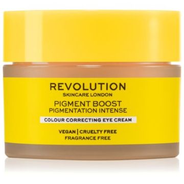 Revolution Skincare Boost Pigment cremă de ochi corectoare pentru cearcăne și riduri