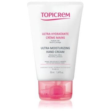 Topicrem UH BODY Ultra-Moisturizing Hand Cream cremă hidratantă pentru mâinile cu pielea uscată și crăpată