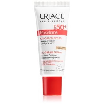 Uriage Roseliane CC Cream SPF 50+ cremă CC împotriva roșeții tenului SPF 50+