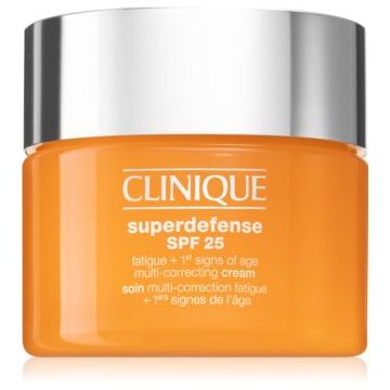 Clinique Superdefense™ SPF 25 Fatigue + 1st Signs Of Age Multi-Correcting Cream Crema impotriva primelor semne de imbatranire ten uscat si mixt