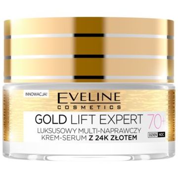 Eveline Cosmetics Gold Lift Expert lift crema de fata pentru fermitate cu aur
