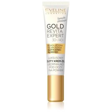 Eveline Cosmetics Gold Revita Expert crema de ochi pentru fermitate cu efect racoritor