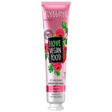 Eveline Cosmetics I Love Vegan Food crema de maini hidratanta cu arome de zmeura
