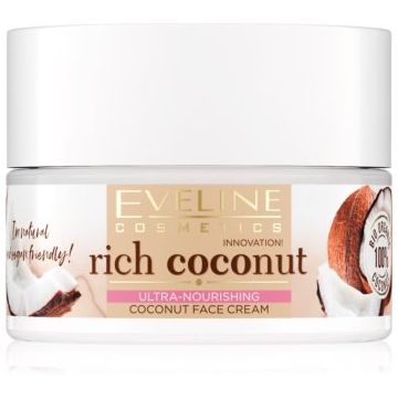 Eveline Cosmetics Rich Coconut cremă ultrahidratantă ziua și noaptea