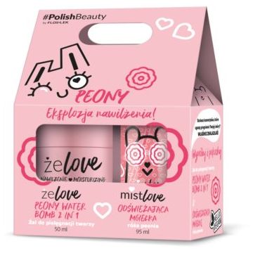 FlosLek Laboratorium ŻELOVE Peony set cadou cu bujor delicat