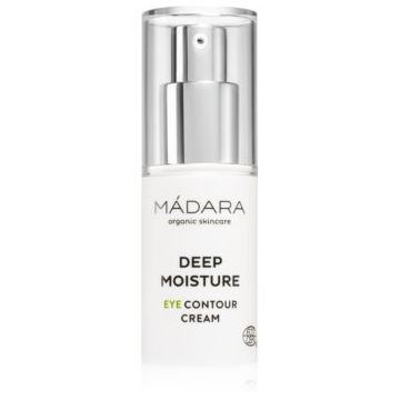 Mádara DEEP MOISTURE cremă iluminatoare împotriva cearcănelor și a pungilor de sub ochi