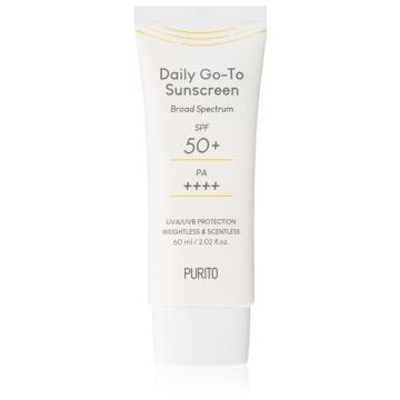 Purito Daily Go-To Sunscreen crema fata iluminatoare de protectie SPF 50+