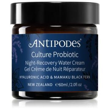 Antipodes Culture Probiotic Night Recovery Water Cream Crema de noapte intensiva pentru revitalizarea pielii cu probiotice