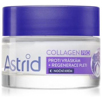 Astrid Collagen PRO crema de noapte împotriva tuturor semnelor de imbatranire efect regenerator