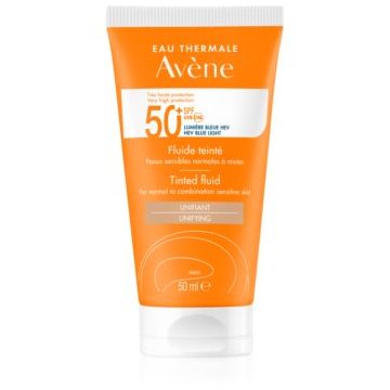 Avène Sun Tinted Fluid Fluid nuantator cu textura usoara SPF 50+
