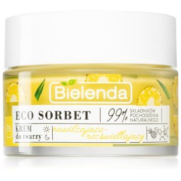 Bielenda Eco Sorbet Pineapple cremă de față, pentru hidratare și iluminare