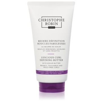 Christophe Robin Luscious Curl Defining Butter with Kokum Butter unt de modelare pentru par ondulat si cret