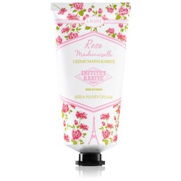 Institut Karité Paris Rose Mademoiselle Shea Hand Cream crema cu textura usoara de maini