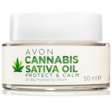 Avon Cannabis Sativa Oil Protect & Calm cremă hidratantă cu ulei de canepa