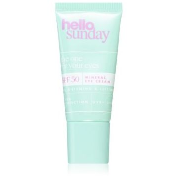 hello sunday the one for your eyes cremă de ochi cu efect de netezire și de iluminare SPF 50