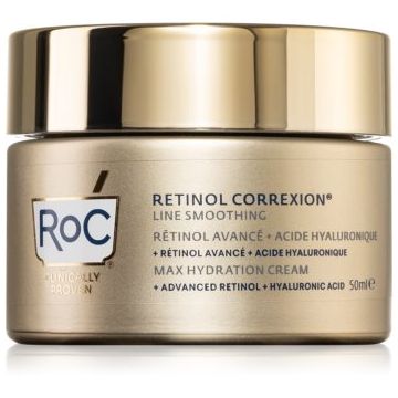 RoC Retinol Correxion Line Smoothing cremă hidratantă cu acid hialuronic