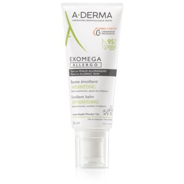 A-Derma Exomega Control Allergo cremă hidratantă pentru întărirea barierei de apărare a epidermei sensibile și atopice