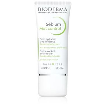 Bioderma Sébium Mat Control crema hidratanta usoara pentru piele lucioasa cu pori dilatati