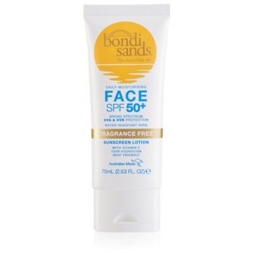 Bondi Sands SPF 50+ Face Fragrance Free crema pentru bronzat, fara parfum SPF 50+ Bondi Sands SPF 50+ Face Fragrance Free crema pentru bronzat, fara parfum SPF 50+
