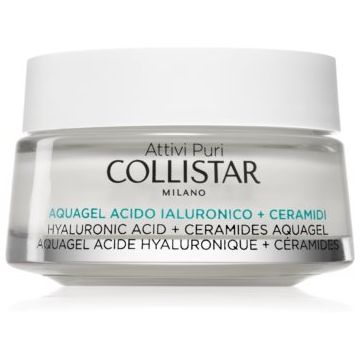 Collistar Attivi Puri Hyaluronic Acid + Ceramides Aquagel cremă-gel hidratant cu efect de strălucire cu acid hialuronic