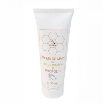 Crema de maini cu ulei de masline si propolis, by Dr. Ing. Cornelia Dostetan Abalaru apicultor - 50ml